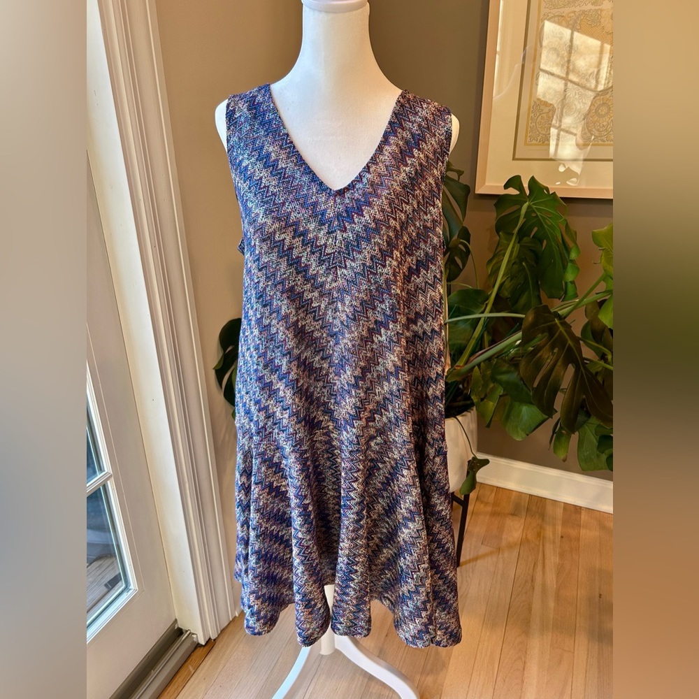 Anthropologie Maeve zigzag knit dress